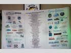 Our 2016 Sponsors proudly displayed on our banner at the  Twisted Tuna. Thanks to Dewayne and Robyn at Noble Haus